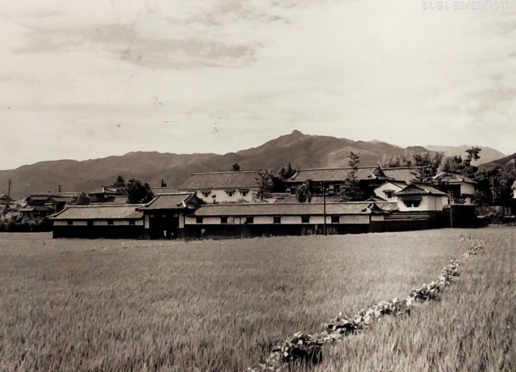 明治30年頃とみられる坂本家住宅周辺の風景