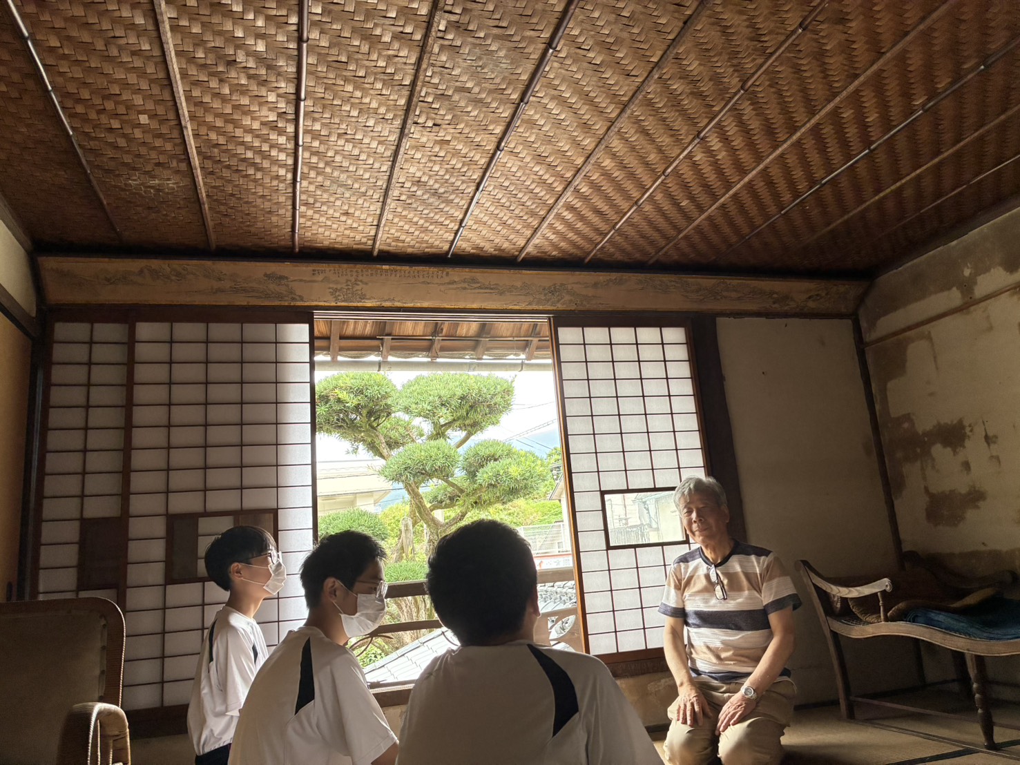 地元の中学生が坂本家住宅を見学（2026.9.10）
